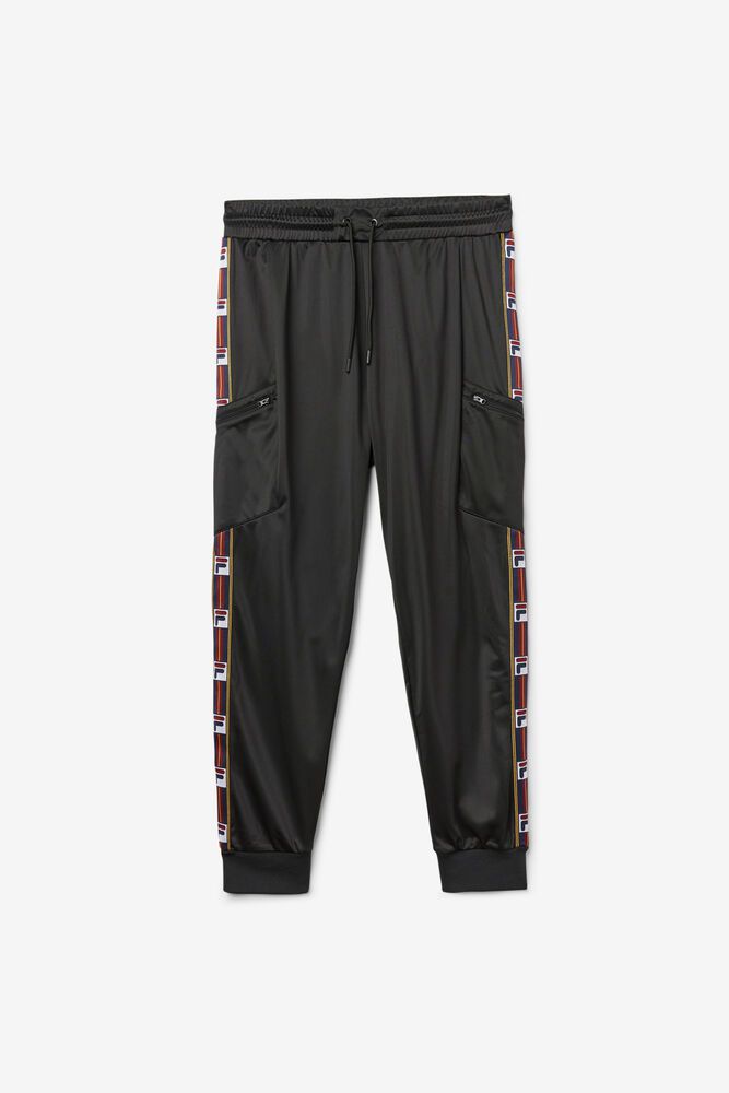 Fila Pants Jaxson Mens Black - India VGR-467258